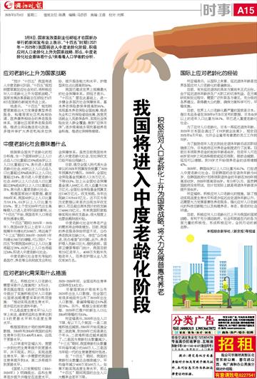 进入中度老龄化社会 如何实现 老有所养